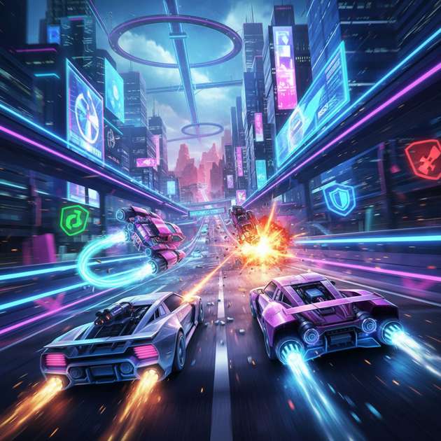 Neon Strike Racers - Jabali AI Poster
