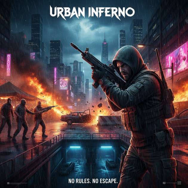 City Under Fire - Jabali AI Poster