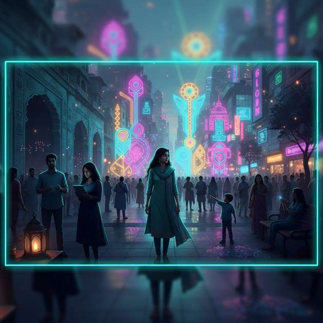 Illuminate the Plaza - Jabali AI Poster