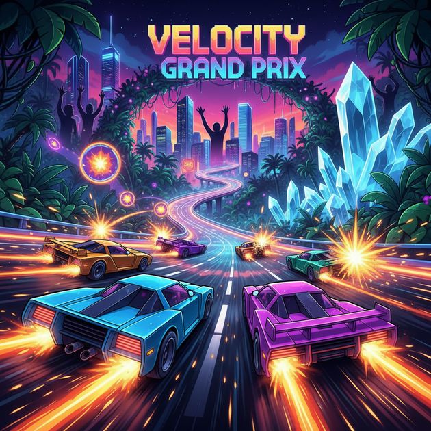 Turbo Rivals: Neon Showdown - Jabali AI Poster