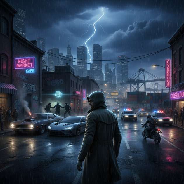 City of Vice - Jabali AI Poster