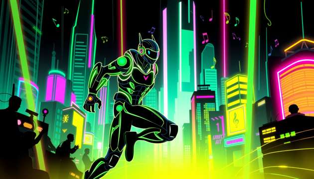 Dance of the Neon - Jabali AI Poster