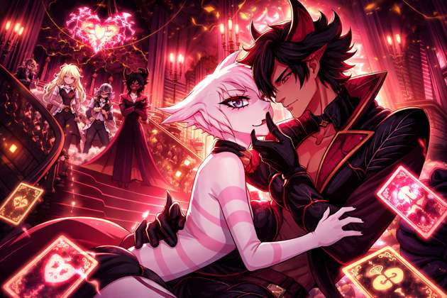 Corazón en el Hazbin Hotel - Jabali AI Poster