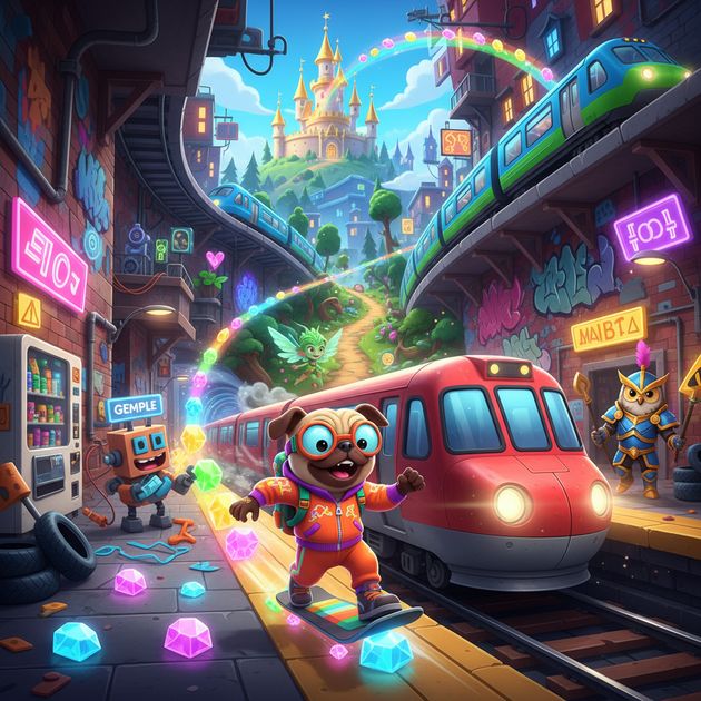 Pibble Gemple Run - Jabali AI Poster