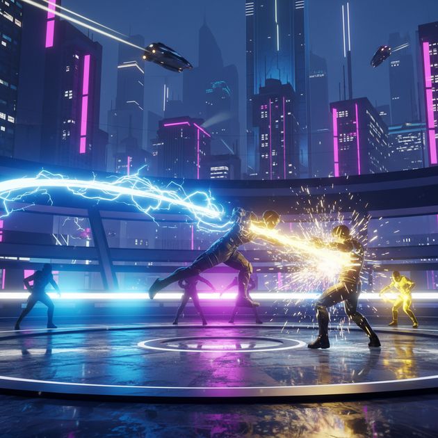 Electro Dash Arena - Jabali AI Poster