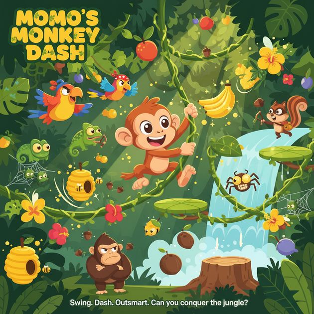 Momo’s Monkey Dash - Jabali AI Poster