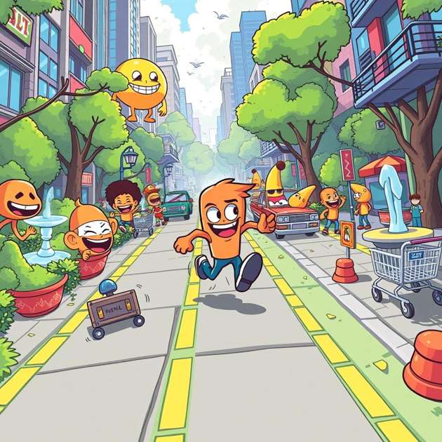 Meme Park Dash - Jabali AI Poster