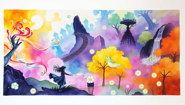 Aroma and the Painted Mists - Jabali AI Poster
