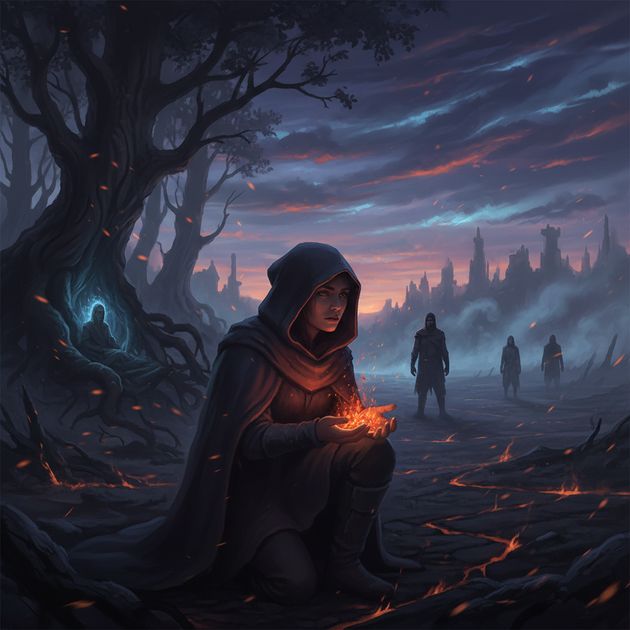 Embers of Dusk - Jabali AI Poster