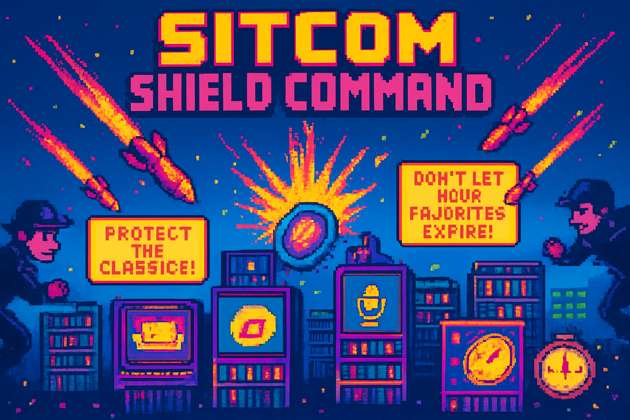 Sitcom Shield Command - Strategic Defense Arcade by Jabali AI