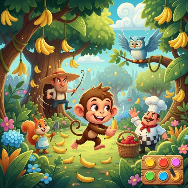 Monkey's Fun - Jabali AI Poster