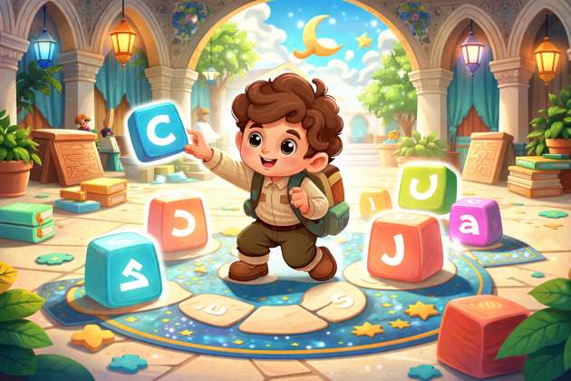Arabic Alphabet Adventure - Jabali AI Poster