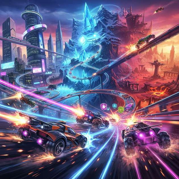Neon Rivals: Combat Circuit - 3D Racing by Jabali AI