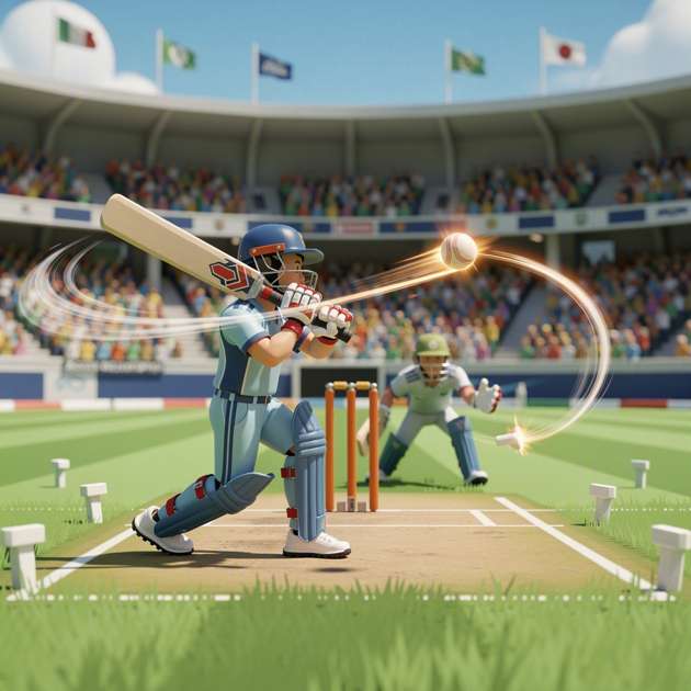 Cricket Field Frenzy - Jabali AI Poster