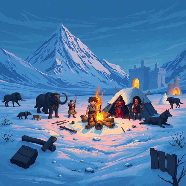 Frostbound: Tribe of the Lost - Jabali AI Poster