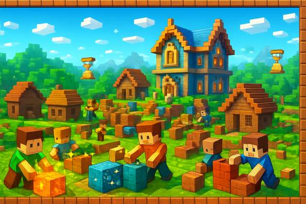 Voxel House Clicker - Jabali AI Poster