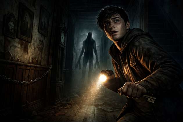 Escape the Horror House - Jabali AI Poster
