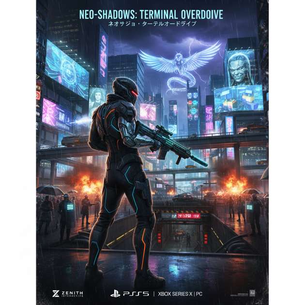 Neon Veil - Jabali AI Poster