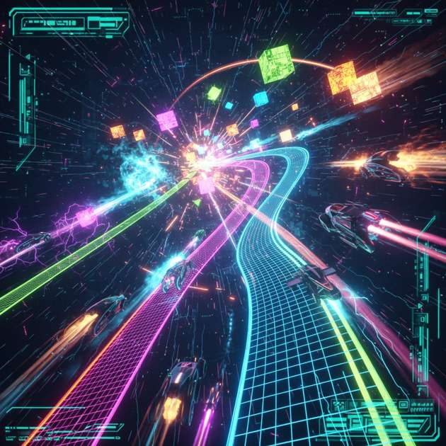 Pixel Pulse Racers - Jabali AI Poster