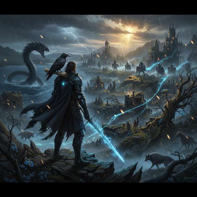 Shattered Realms - Jabali AI Poster