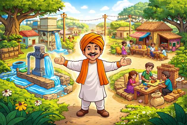 Gaon Vikas Tycoon - Jabali AI Poster