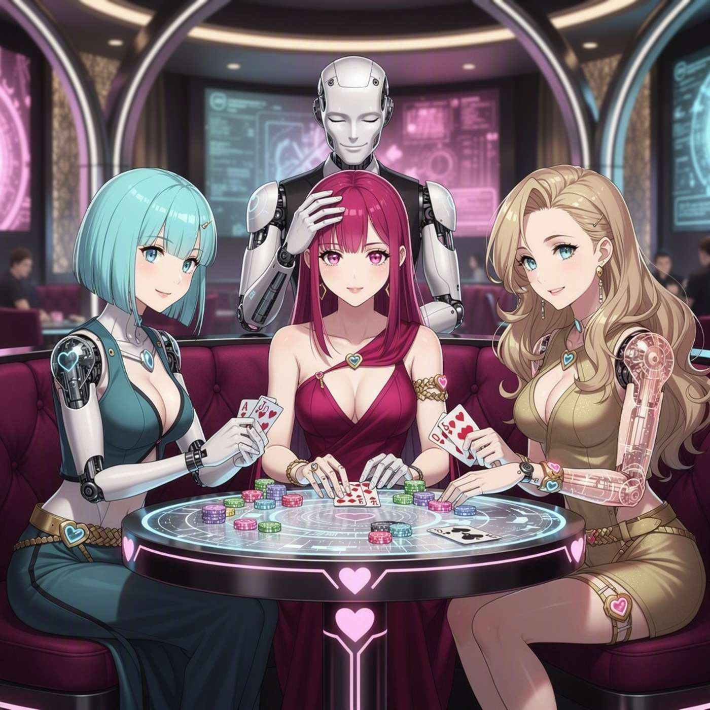 AI Strip Poker Nights game artwork