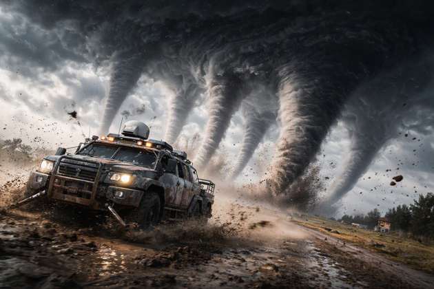 TIV2 Tornado Intercept EF1-EF5 - Jabali AI Poster