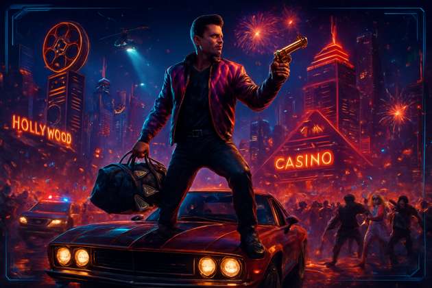 Neon Notoriety - Jabali AI Poster