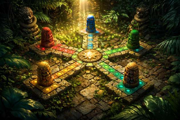 Jumanji Jungle Ludo 3D - Jabali AI Poster