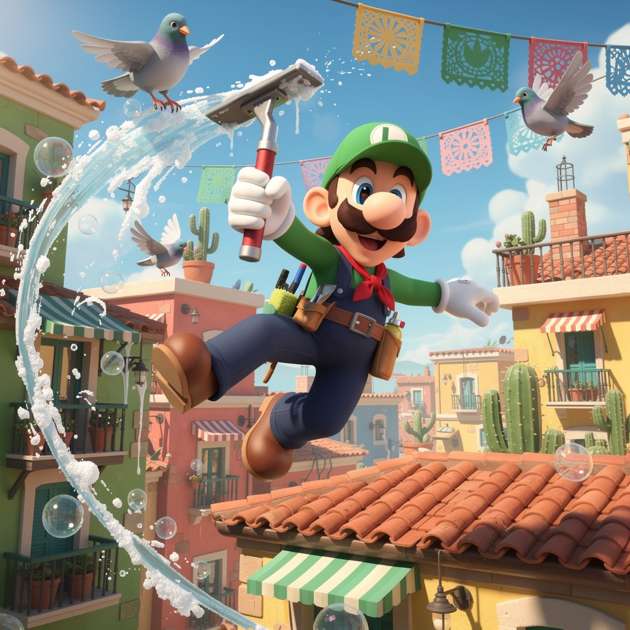 Luigi y el Squeegee ಸಾಹassistant to=final - Jabali AI Poster