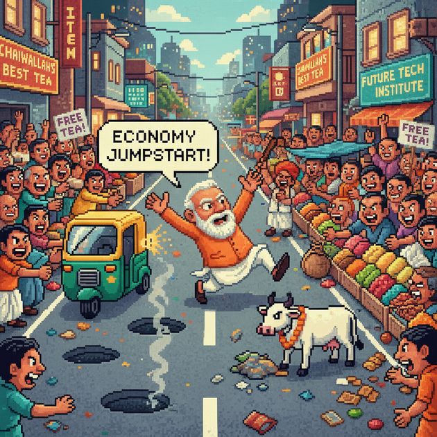 Modi Lane Dash - Jabali AI Poster