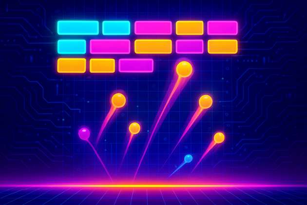 Neon Grid Breaker - Jabali AI Poster