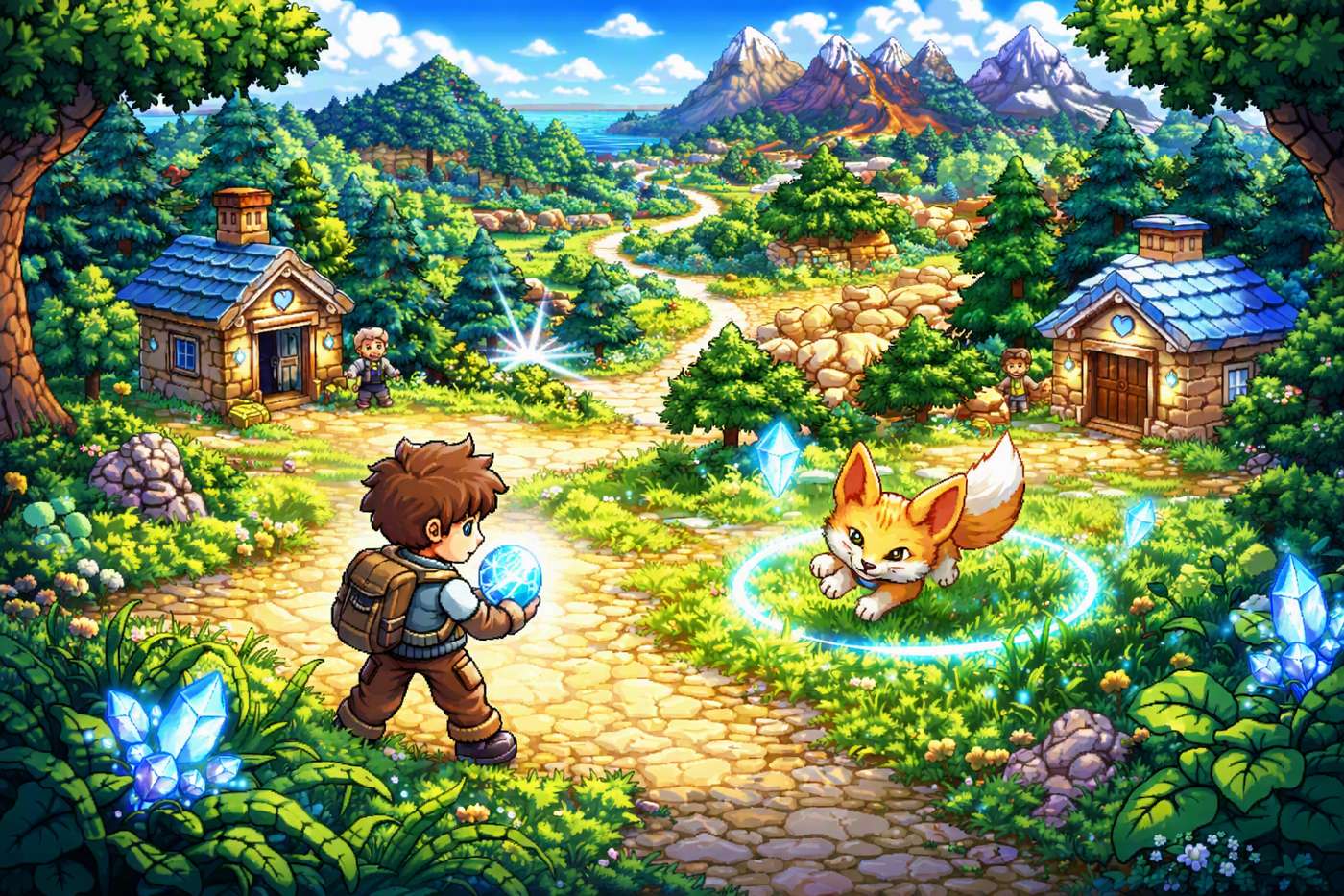 DIRAI Crystal Quest game artwork