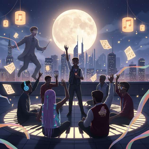 Moonlit Duet Nights - Jabali AI Poster