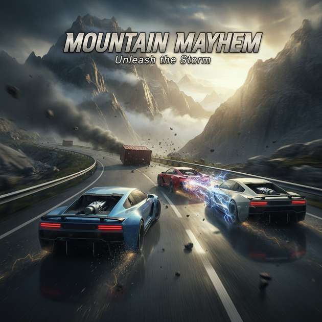 Cloud Circuit: Mountain Carnage - Jabali AI Poster