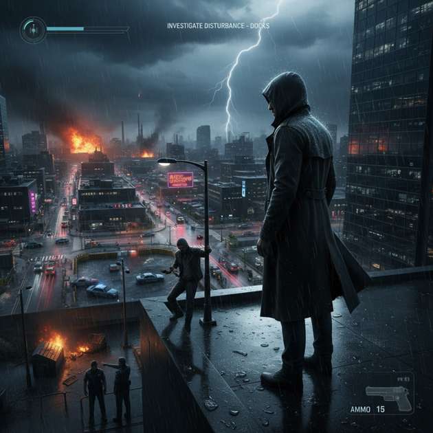City Under Fire - Jabali AI Poster