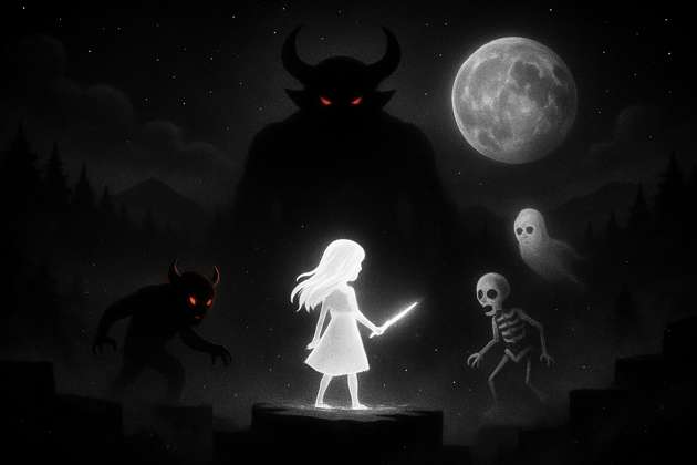 Moonlit Veil: Svetlana's Journey - Jabali AI Poster