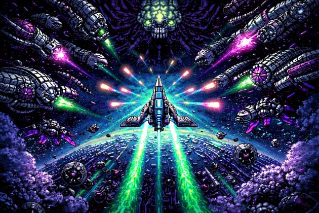 Neon Steel Squadron - Jabali AI Poster
