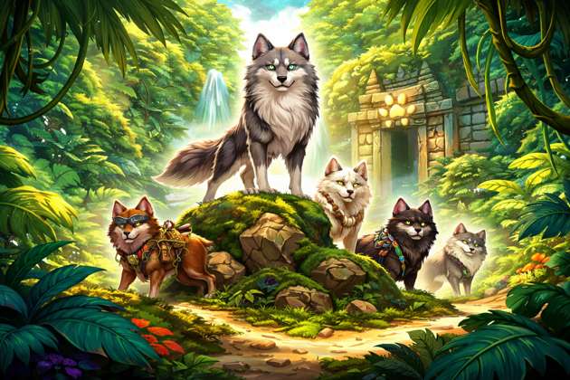 Jungle Wolf Hunt - Jabali AI Poster