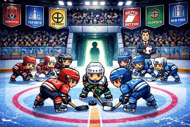 Pixel Hockey GM - Jabali AI Poster