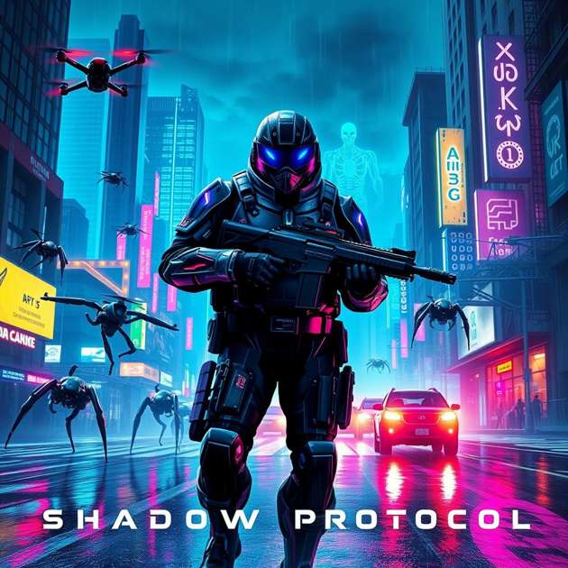 Neon Fury Protocol - Jabali AI Poster