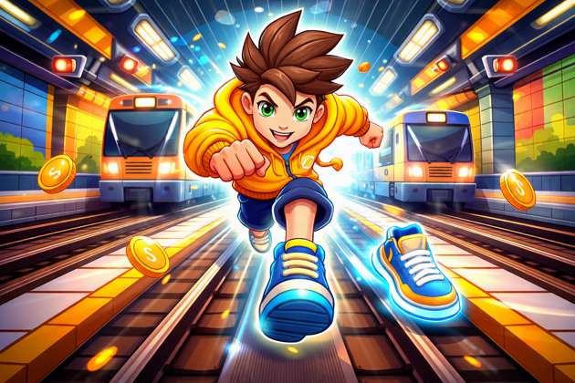 Rail Rush Run - Jabali AI Poster