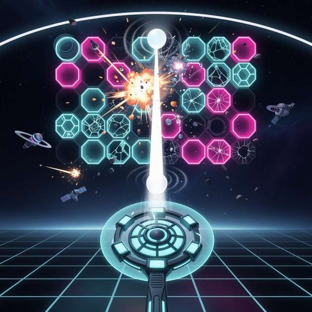 Neon Orbit Breaker - Jabali AI Poster