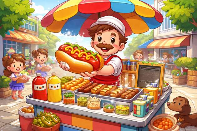 Hot Dog Hustle - Jabali AI Poster