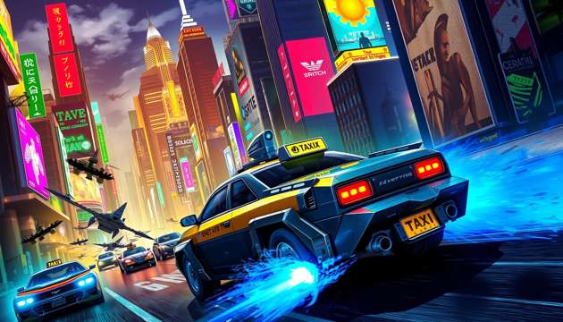 Neo Taxi Rumble - Jabali AI Poster