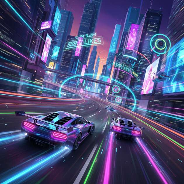 Neon Drift: Viral Velocity - 3D Racing by Jabali AI