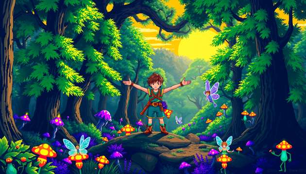 Mystic Forest Odyssey - Jabali AI Poster