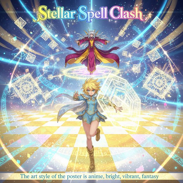 Stellar Spell Clash - Jabali AI Poster