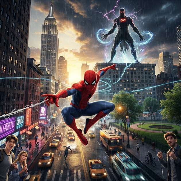 Spider-Man: City Unbound - Jabali AI Poster