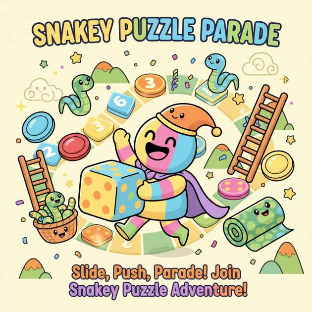 Snakey Puzzle Parade - Grid-Based Puzzle by Jabali AI